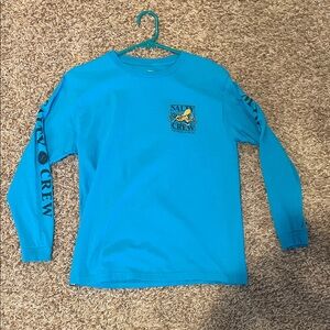 Salty Crew Kids Long Sleeve Shirt in Bright Blue